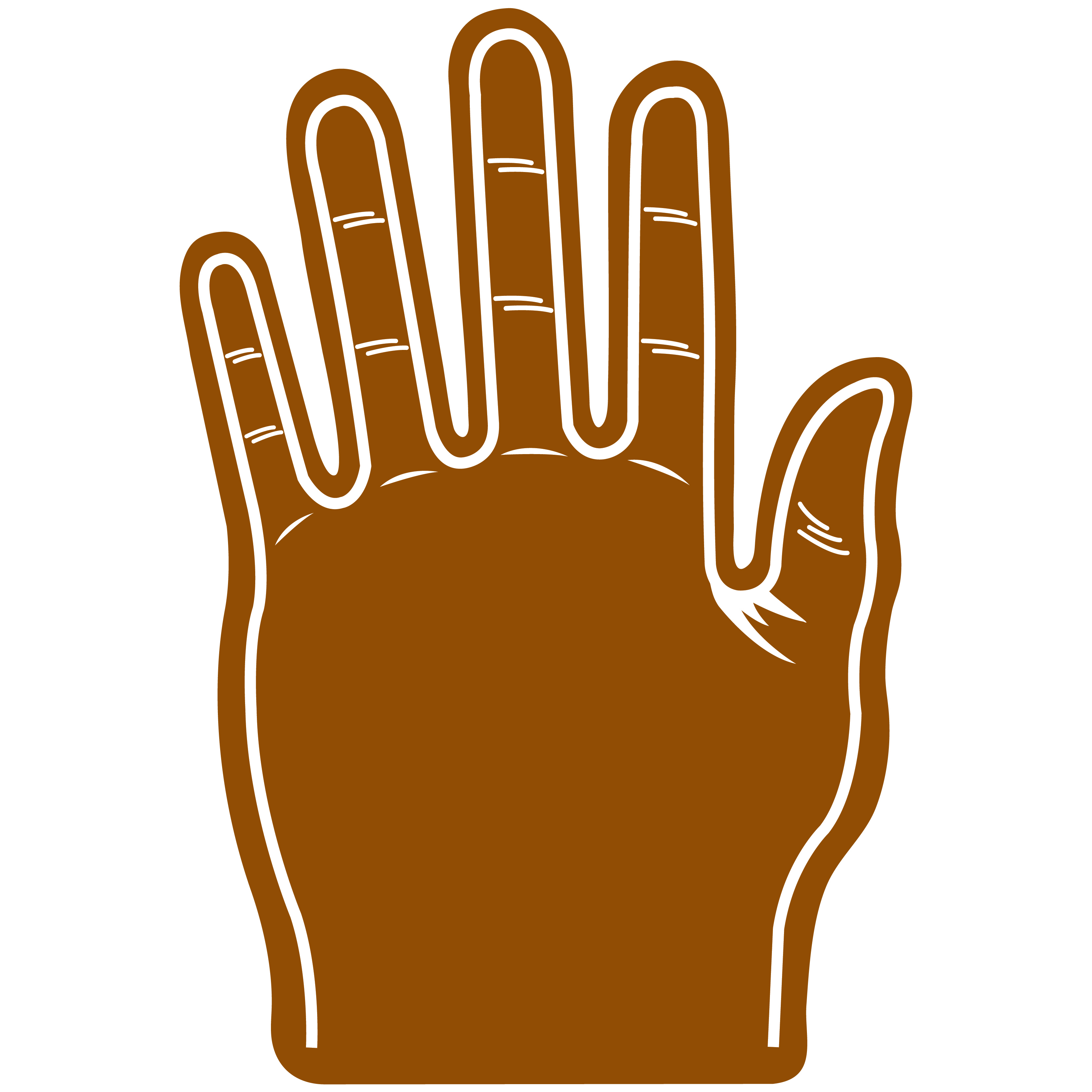 Foam Hand Five Finger 16" 46