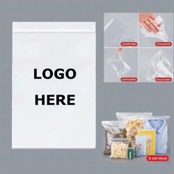 Clear Arts Photos Prints Storage Pouch Zipper Seal Lock Bag