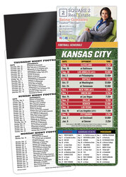 Magna-Card Business Card Magnet Football Schedules (3.5x9)