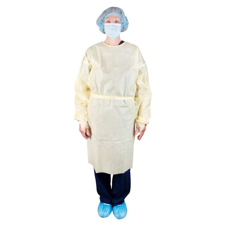AAMI Level 1 Isolation Gown- Yellow 3