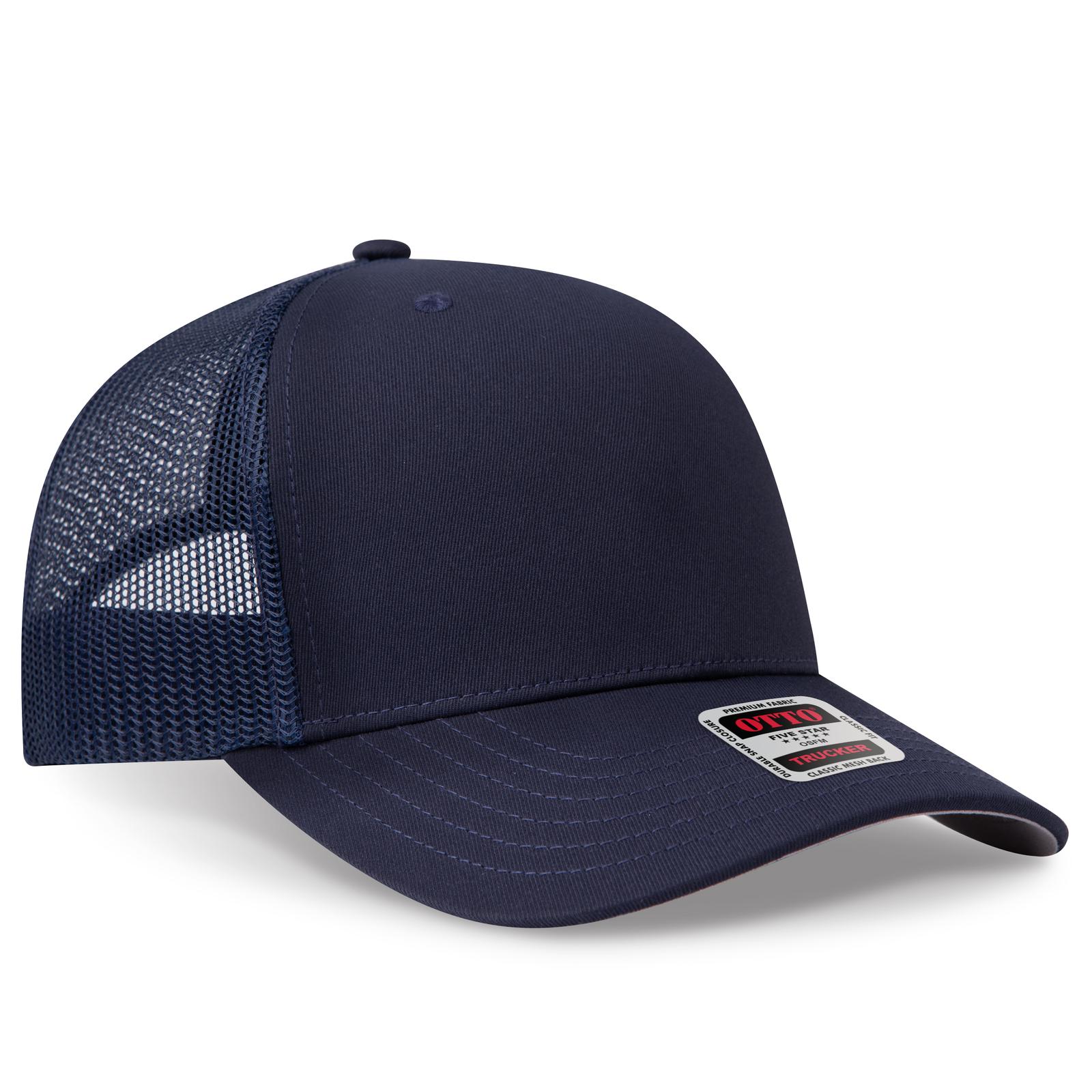 OTTO CAP® Seamless 6 Panel Mid Profile Mesh Back Trucker Hat 10