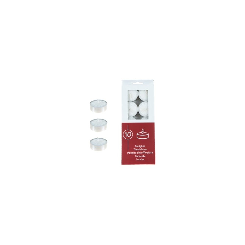 Bulk Unscented Tealight Candles - White 10 Count 3