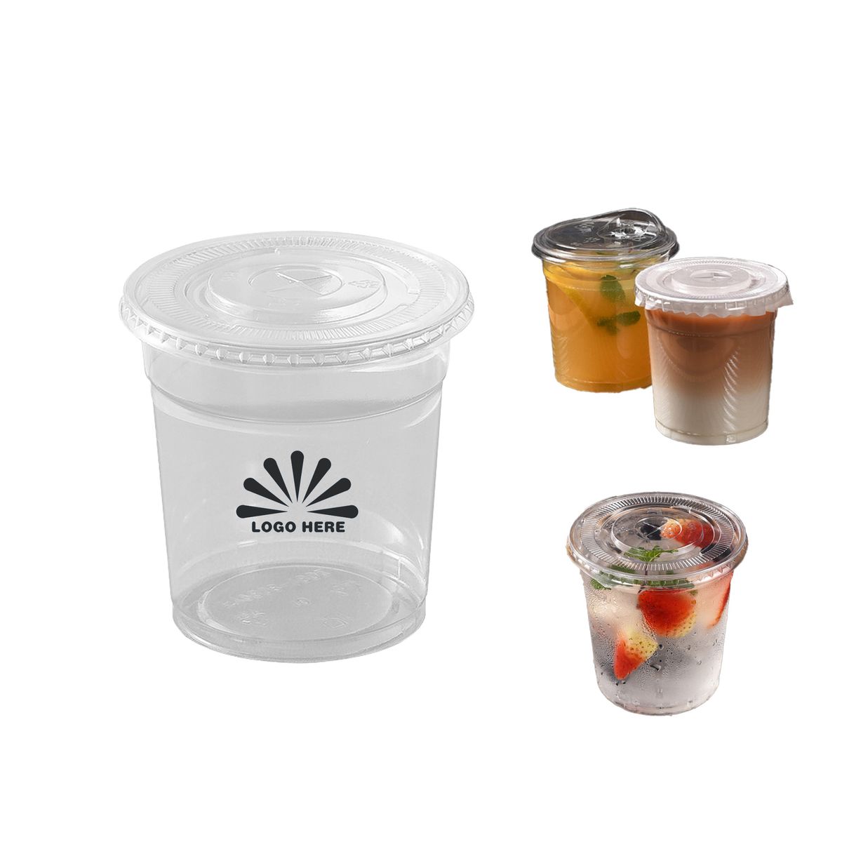 18oz PET Cold Drink Cup Without Lid 2