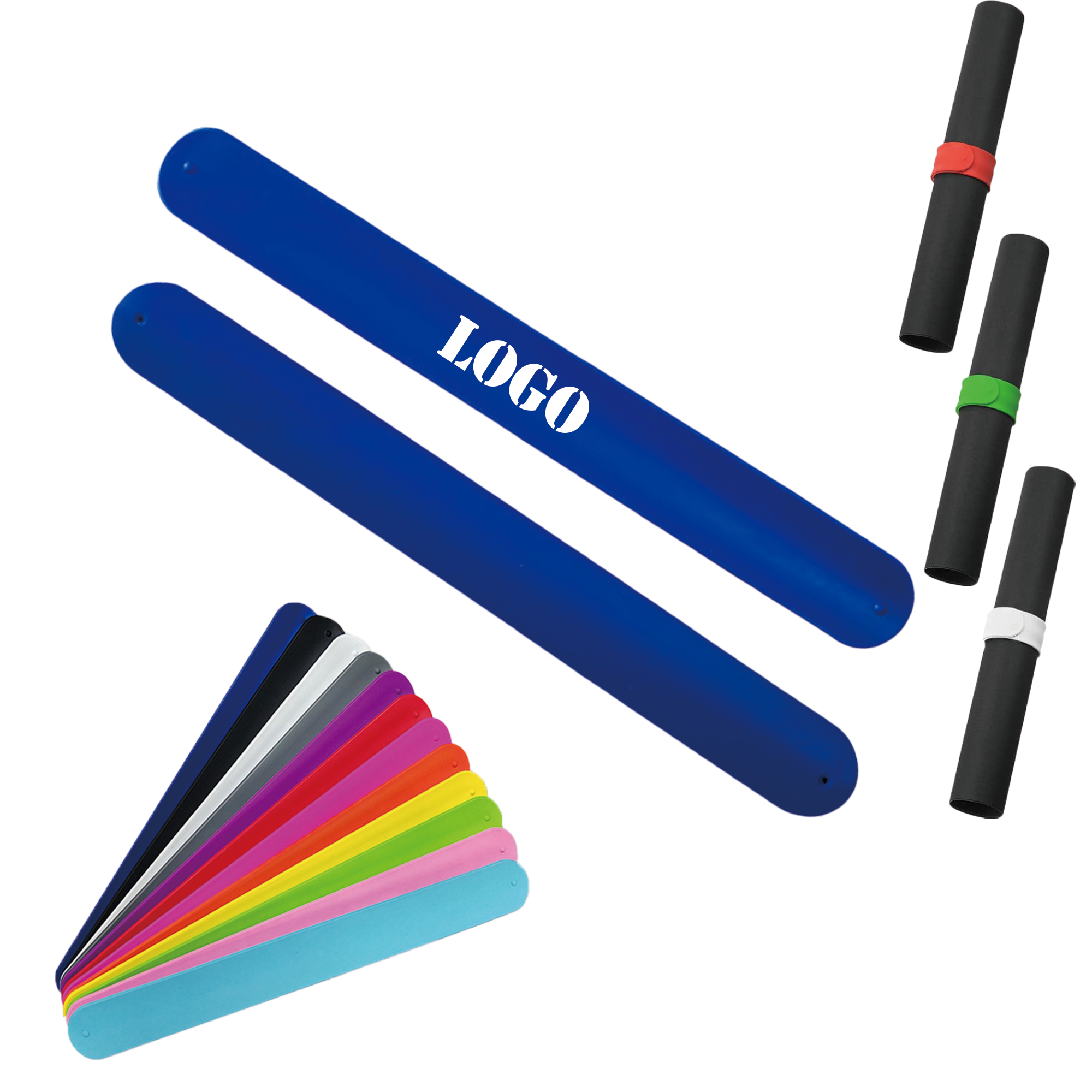 Custom Imprint Silicone Slap Bracelet/Wristband/Band 4