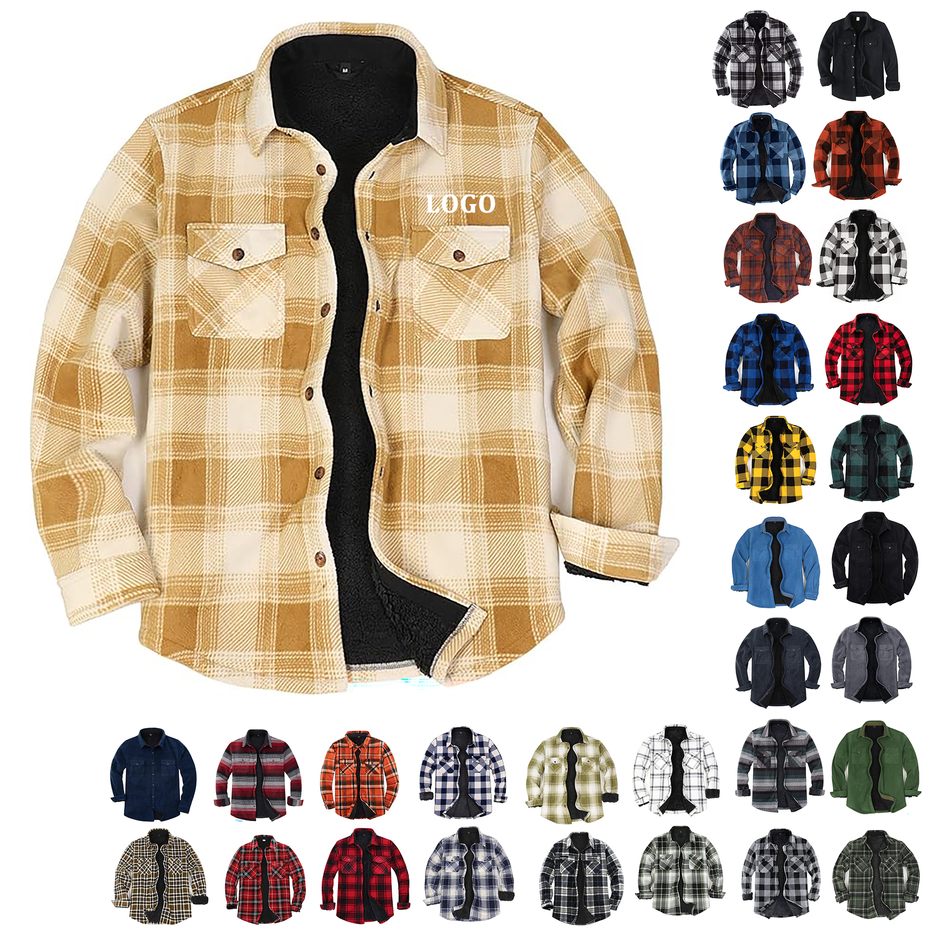 Men's Flannel Shirt Jacket 66