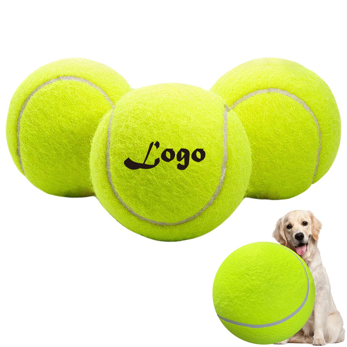 Vibrant Tennis Ball Pet Toys 1