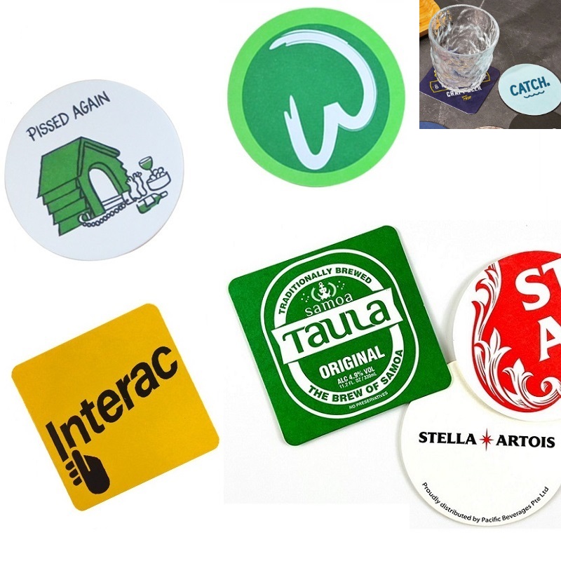 3.94''Full Color Printing Pulpboard Paper Coaster