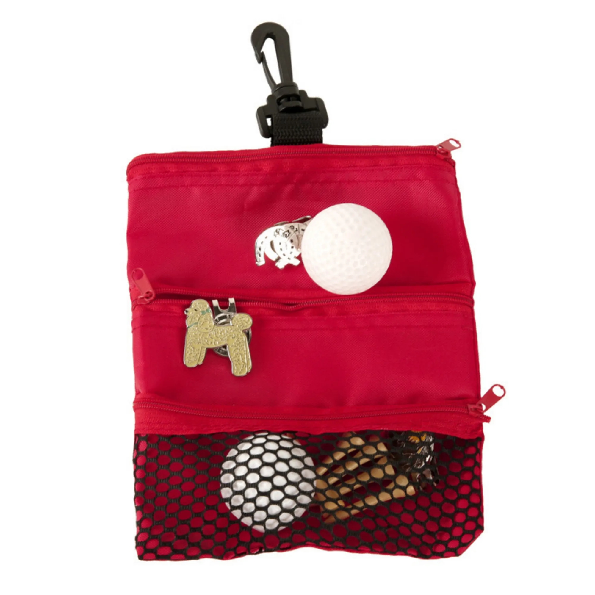 MOQ 100 Golf Ball Bag With Clip 11
