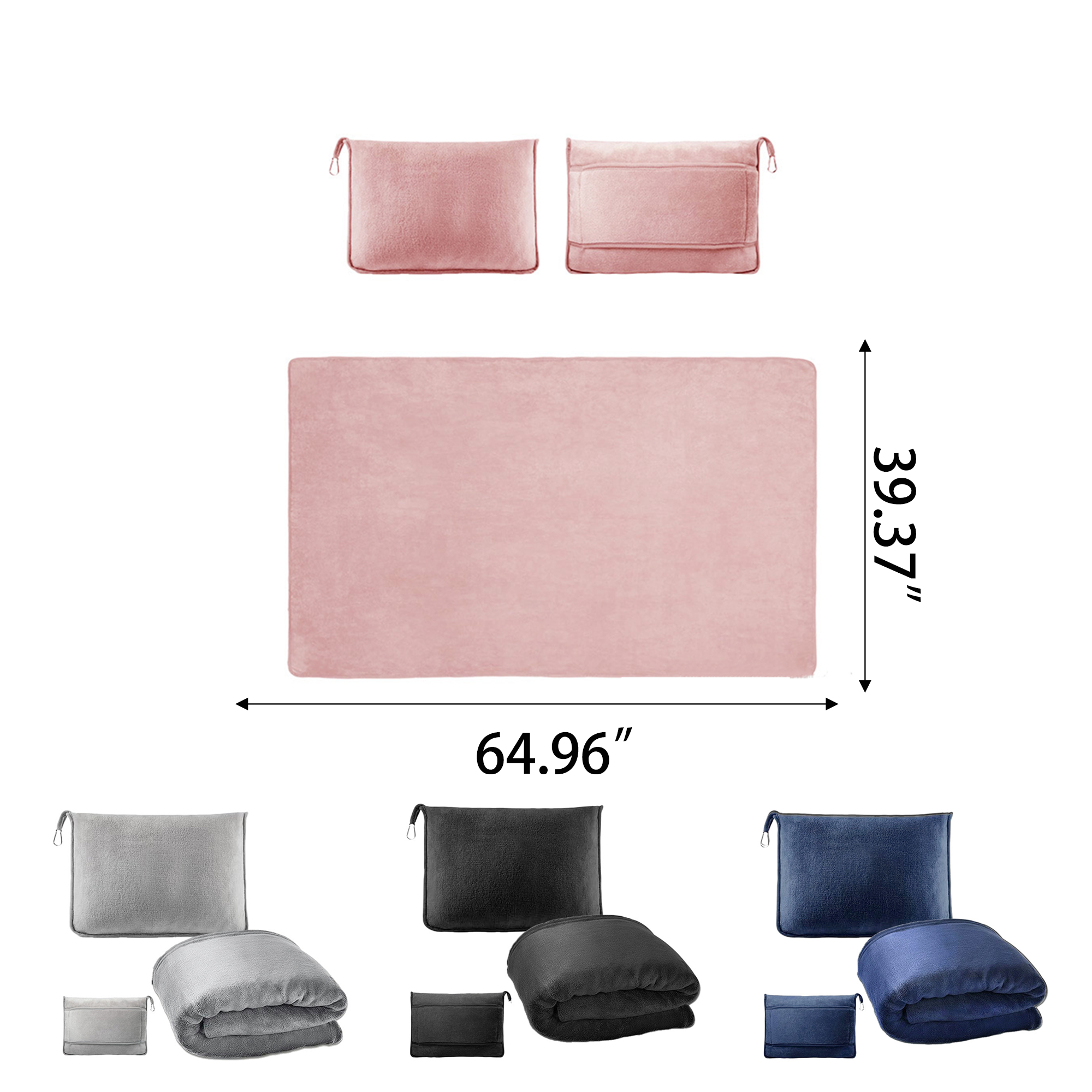 Travel Blanket and Pillow Combo 2-in-1 6
