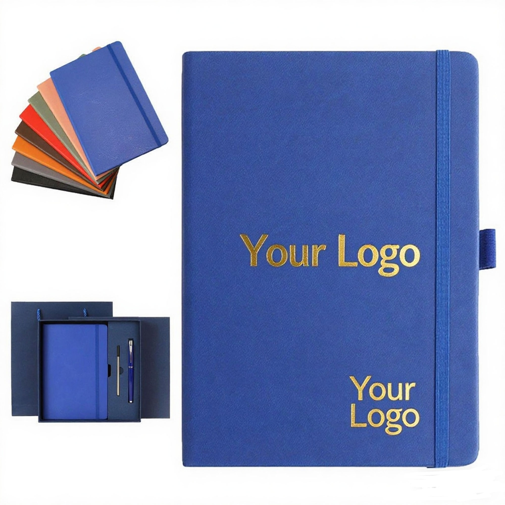 Banded Notebook With Custom Logo Space 5