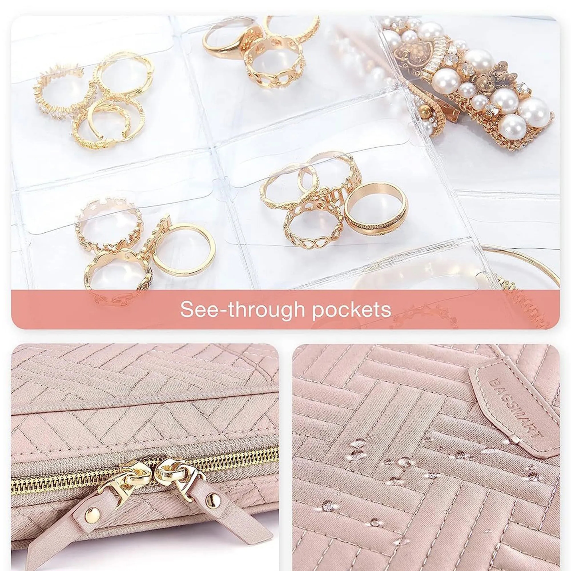 Jewelry Rolls Zipper Pouch Bag 9