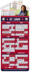 Magna-Card House Shape Magnet - Baseball Schedules (3.5 x 9)