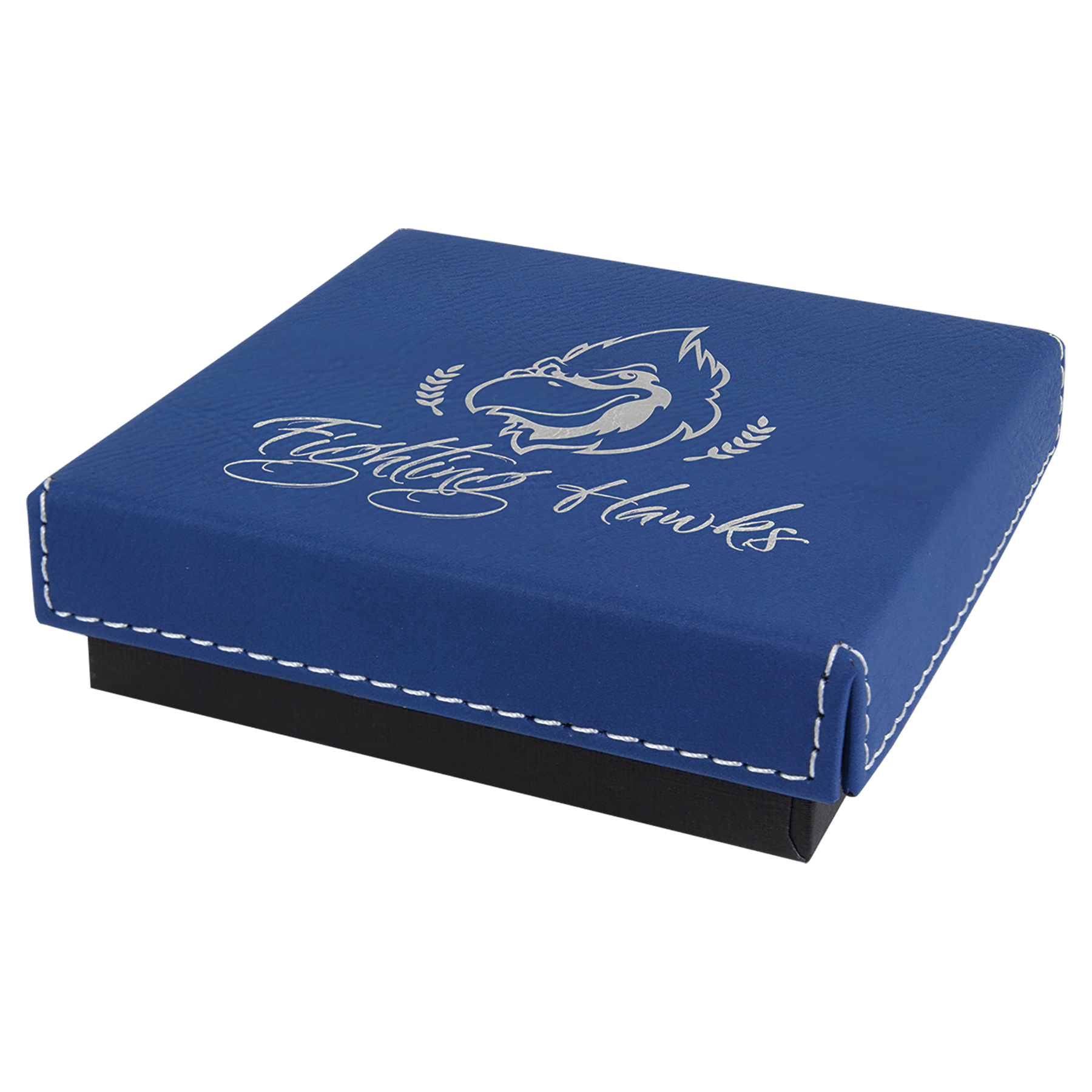 Medal Box With Laserable Leatherette Lid