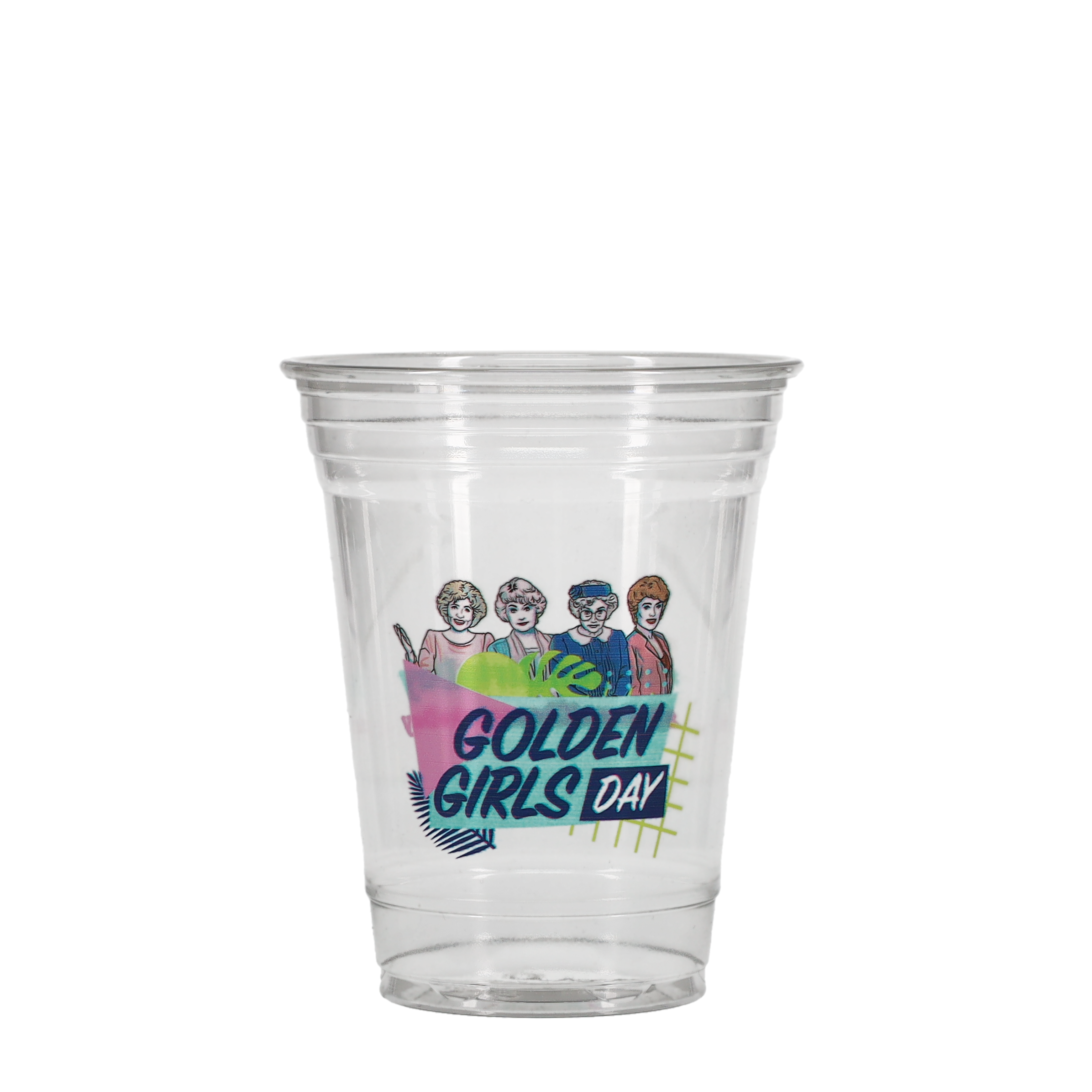 16/18 oz Soft Sided Plastic Cup Clear Digital Print 7