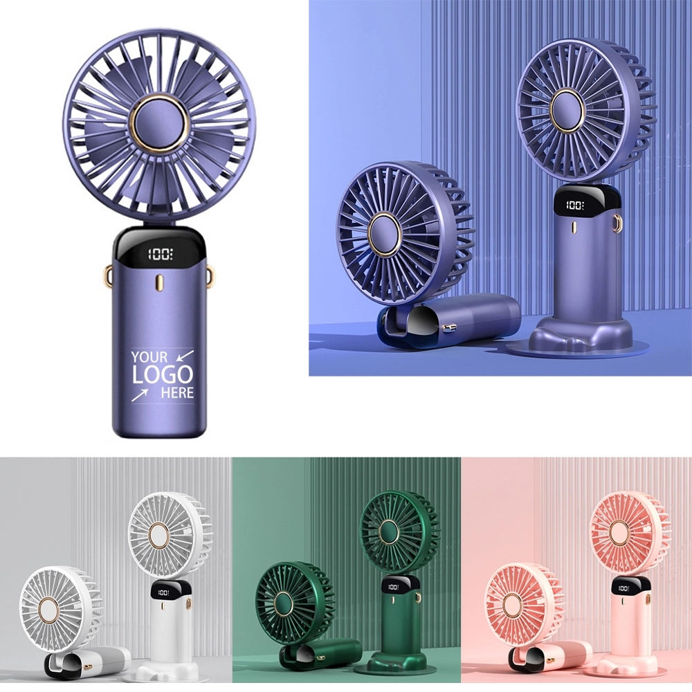 Led Digital Display Handheld Fan