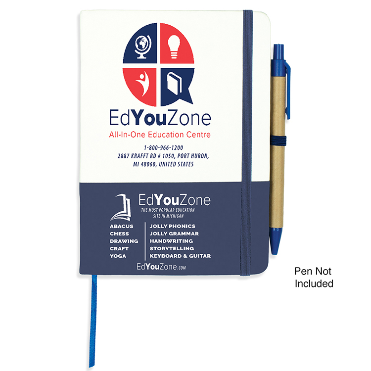 "Capitola" Notepad Notebook with Pen Loop 14