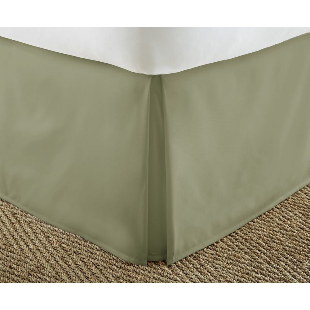 Premium Bed Skirts - Sage Full Pleated 3