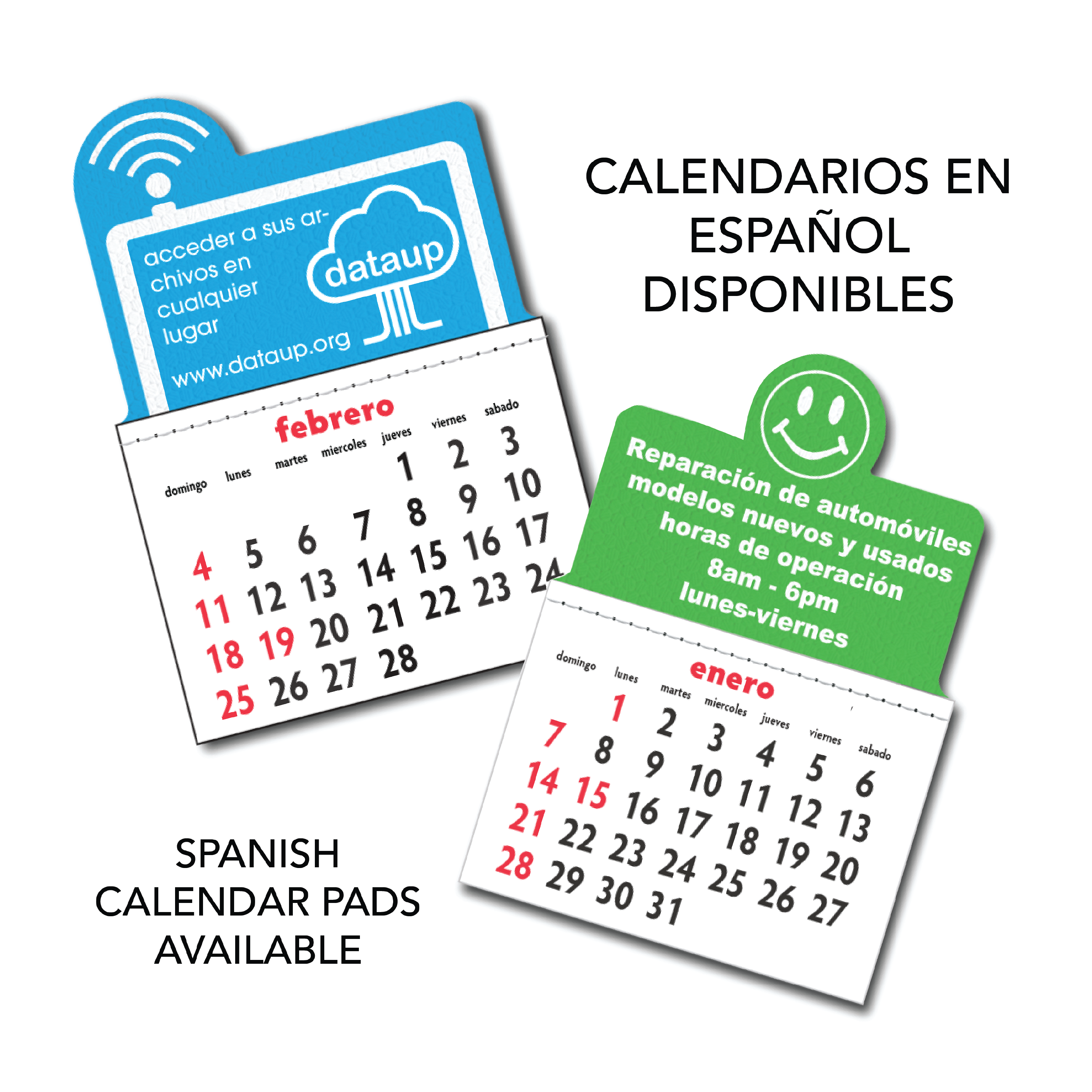 Designer Shaped Kwik-Stik 6 Mill Smooth Vinyl Calendar Standard Design 6