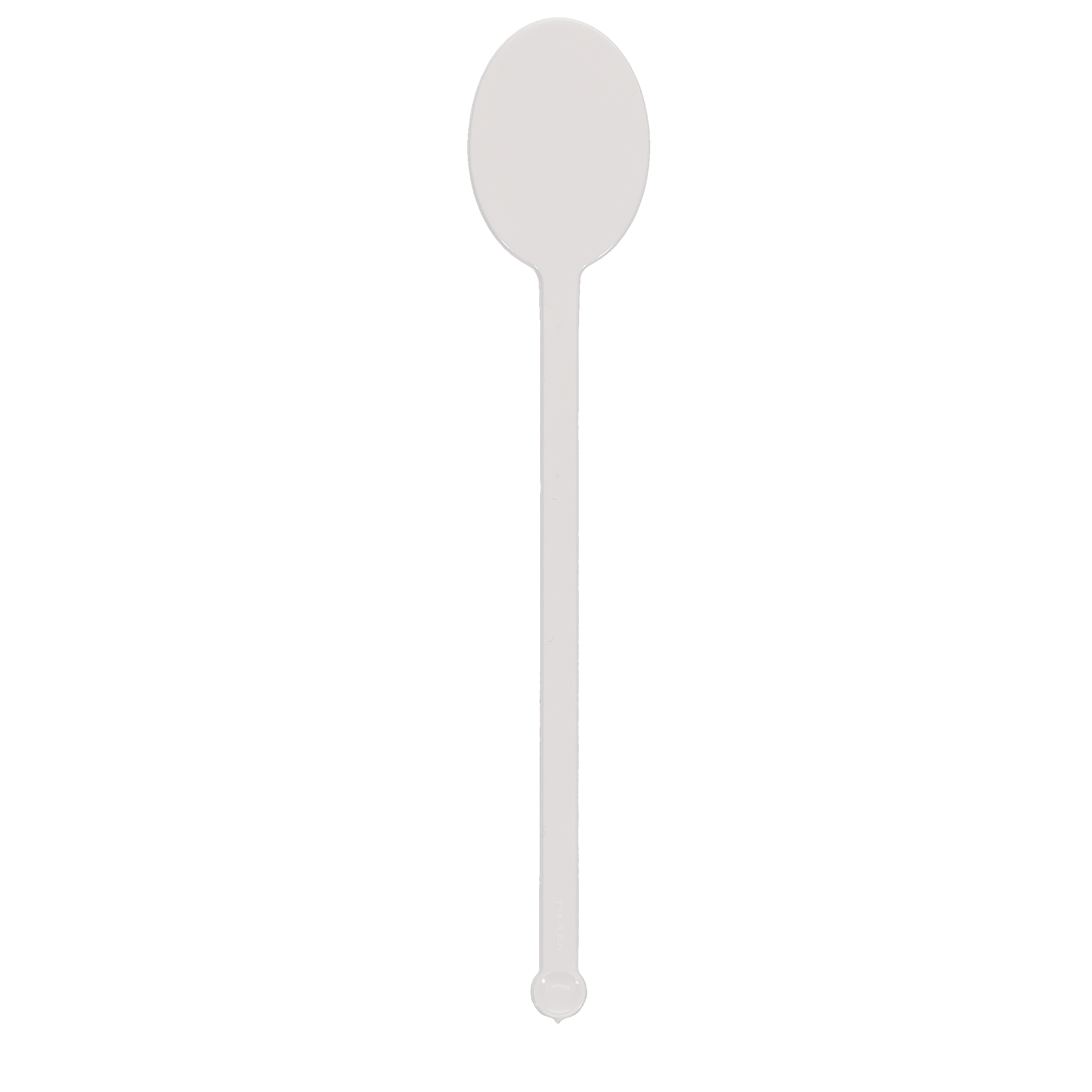Plastic Drink Stirrer 6.000" Upright Oval White Tradition Print 7