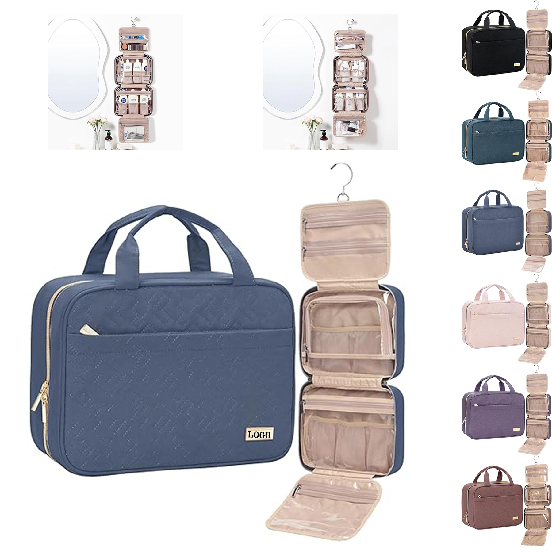 Women's travel portable makeup bag 2