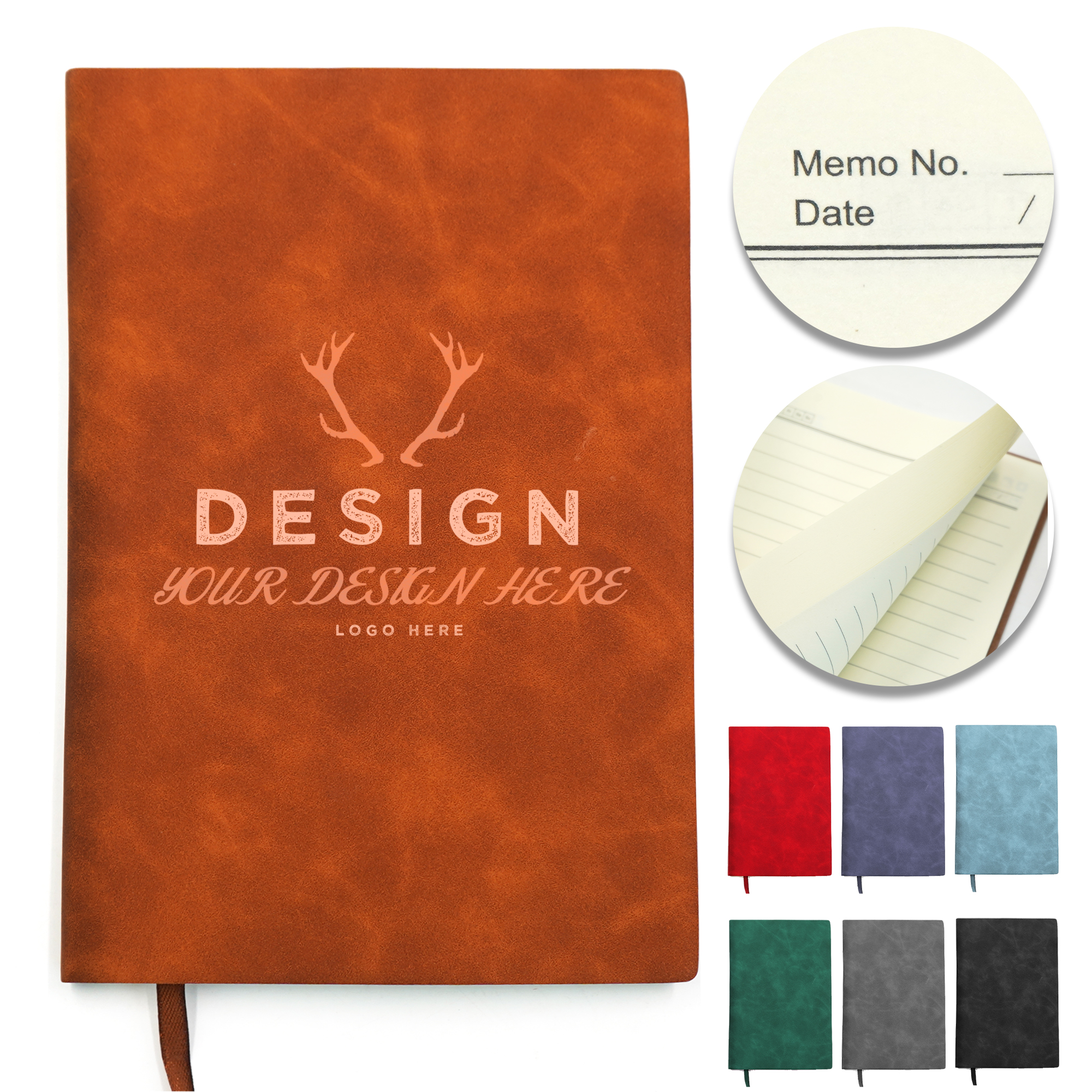 A5 PU Leather Notebook Journal