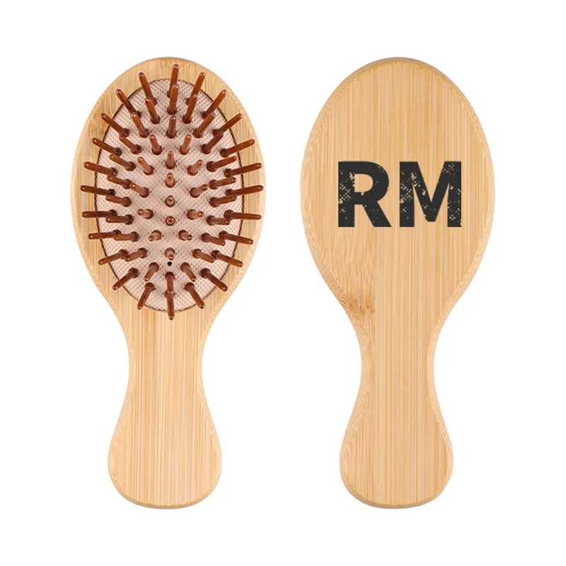 Small Bamboo Massaging Hairbrush
