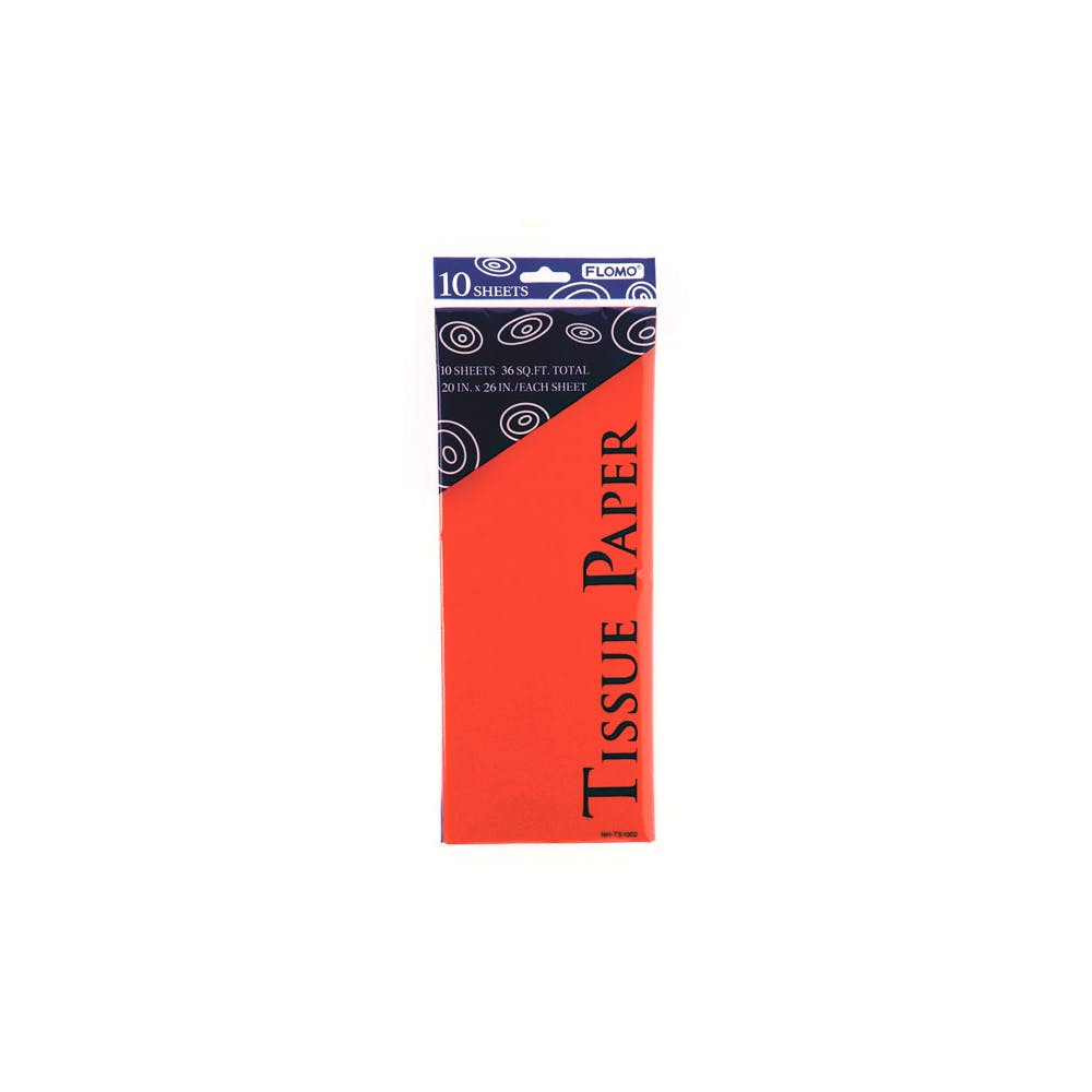 Gift Bag Tissue Paper - Red 10 Pack