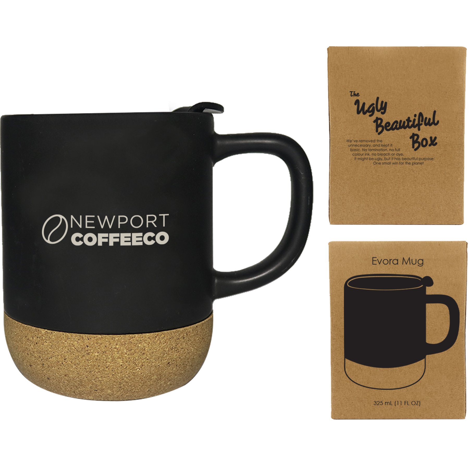 Evora 325ml (11 fl oz) Cork Base Ceramic Mug 20