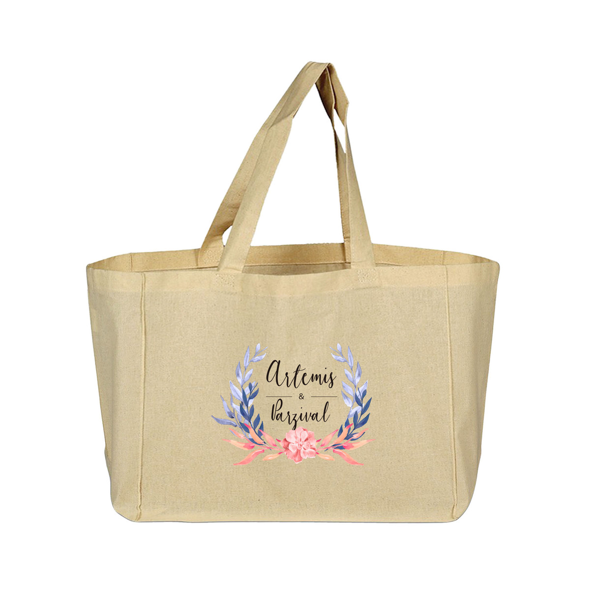 6 oz. 100% Natural Cotton Sheeting Shopper Tote Bag