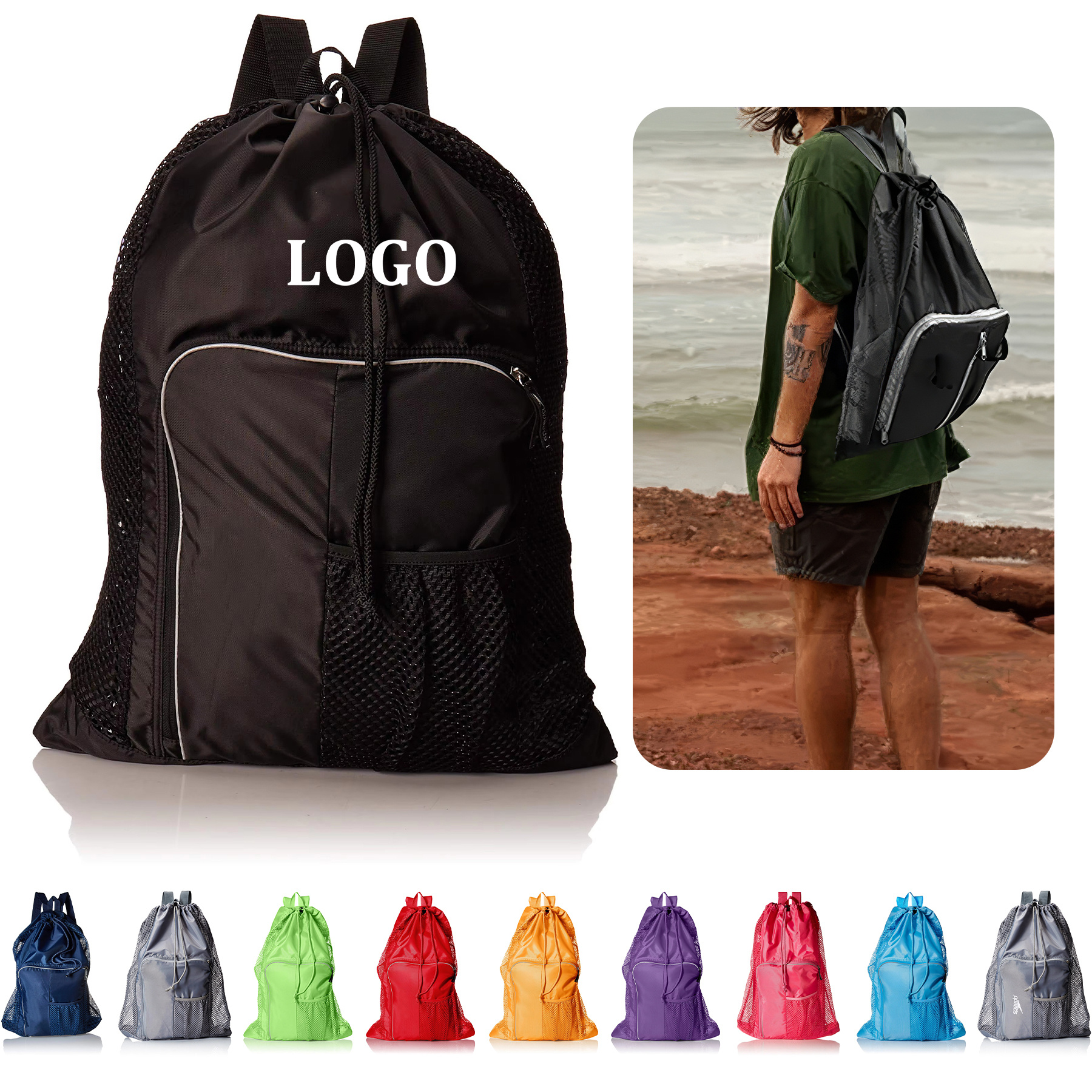 Unisex Adult Deluxe Ventilator Mesh Equipment Bag 1
