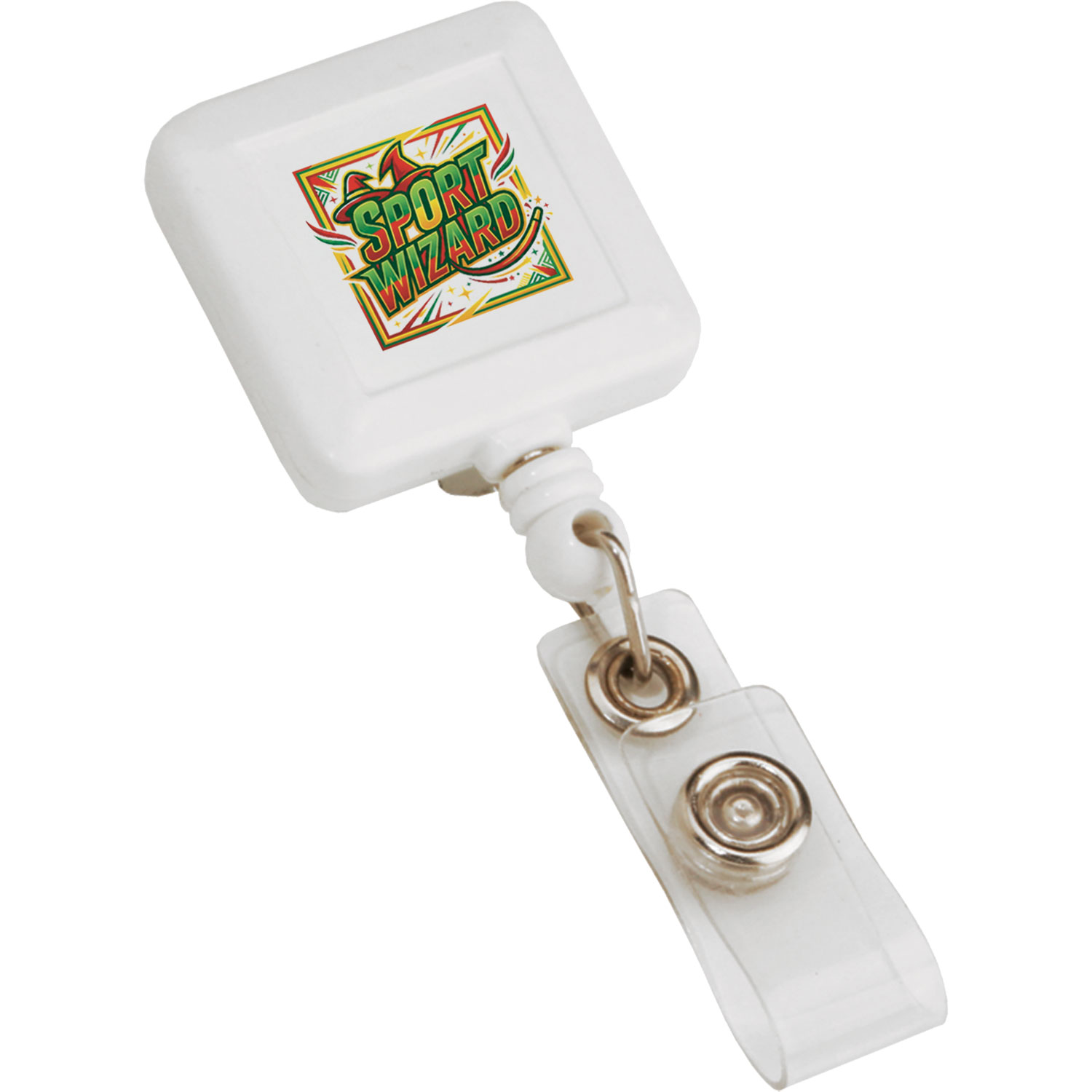 Square Retractable Badge Holder 6