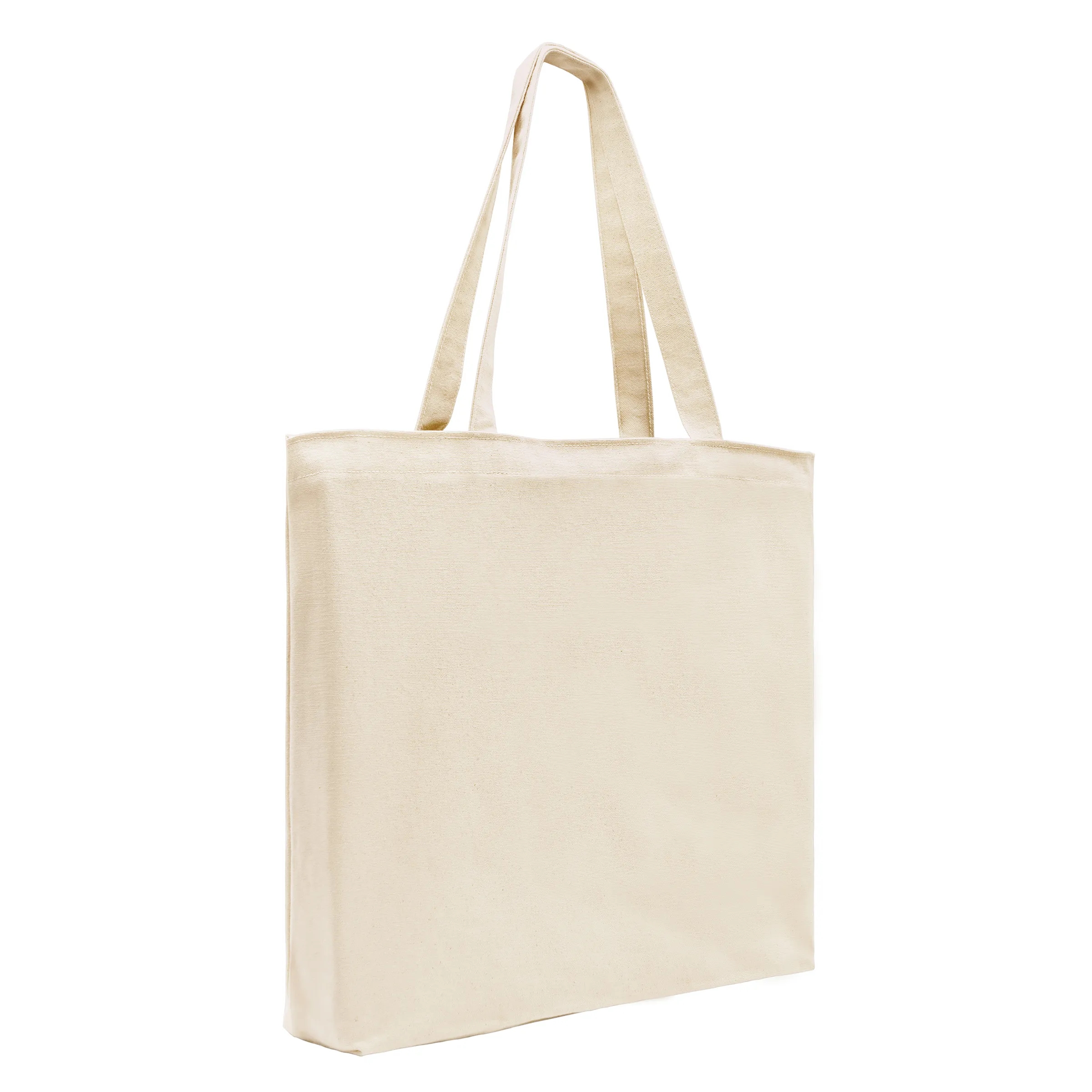 Union/USA Made Long Handle Natural T Bottom Tote