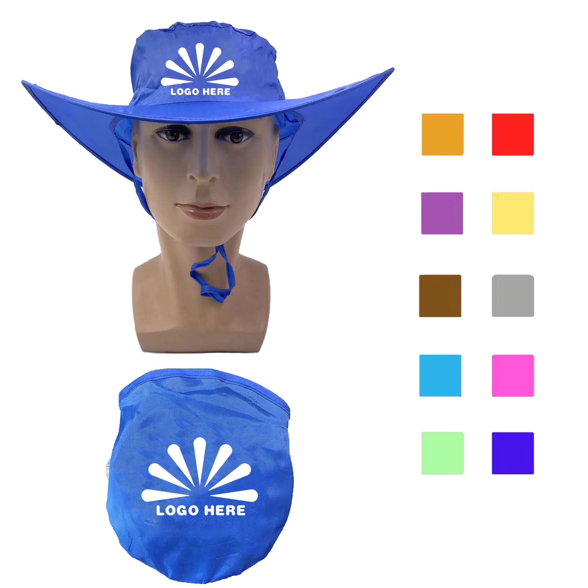 Foldable Cowboy Hat with Pouch 4