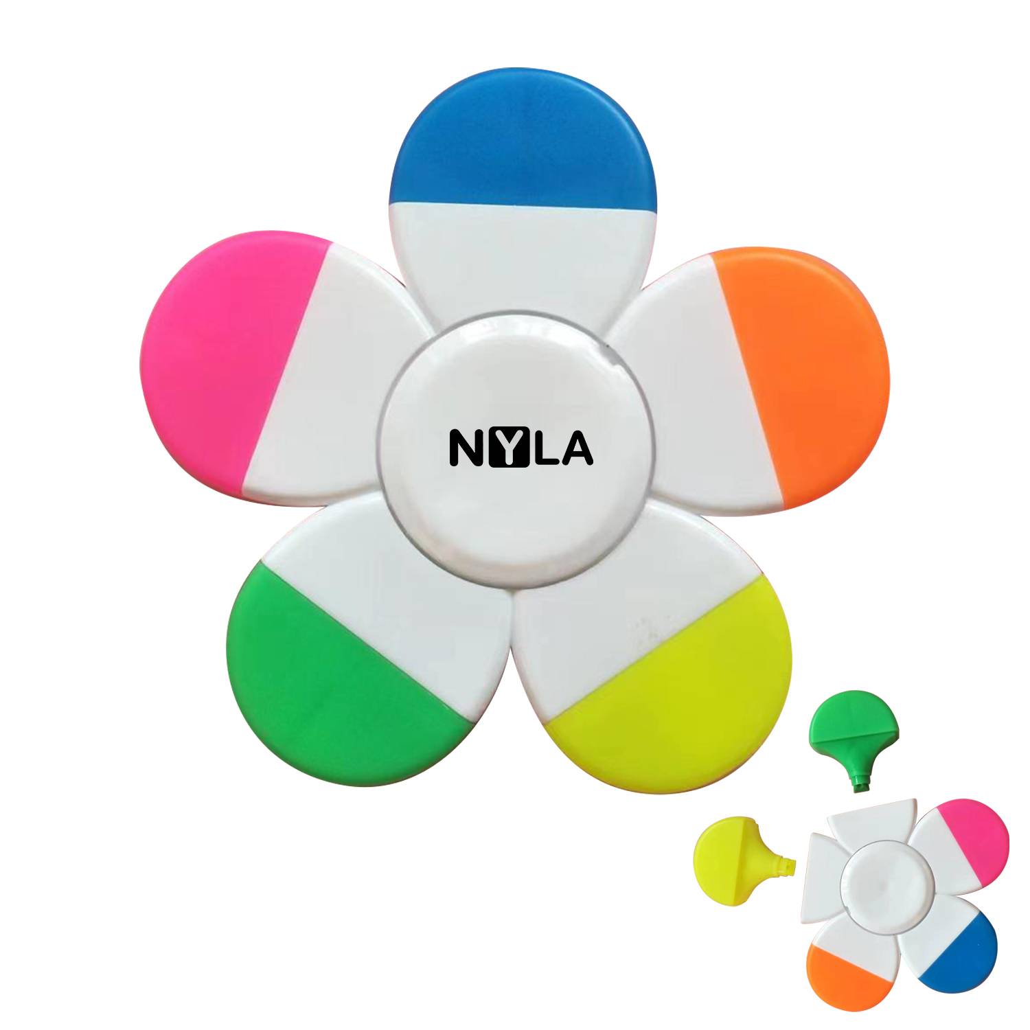 Flower Shape Highlighter Spinner Marker
