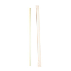10.25" White Paper Straw