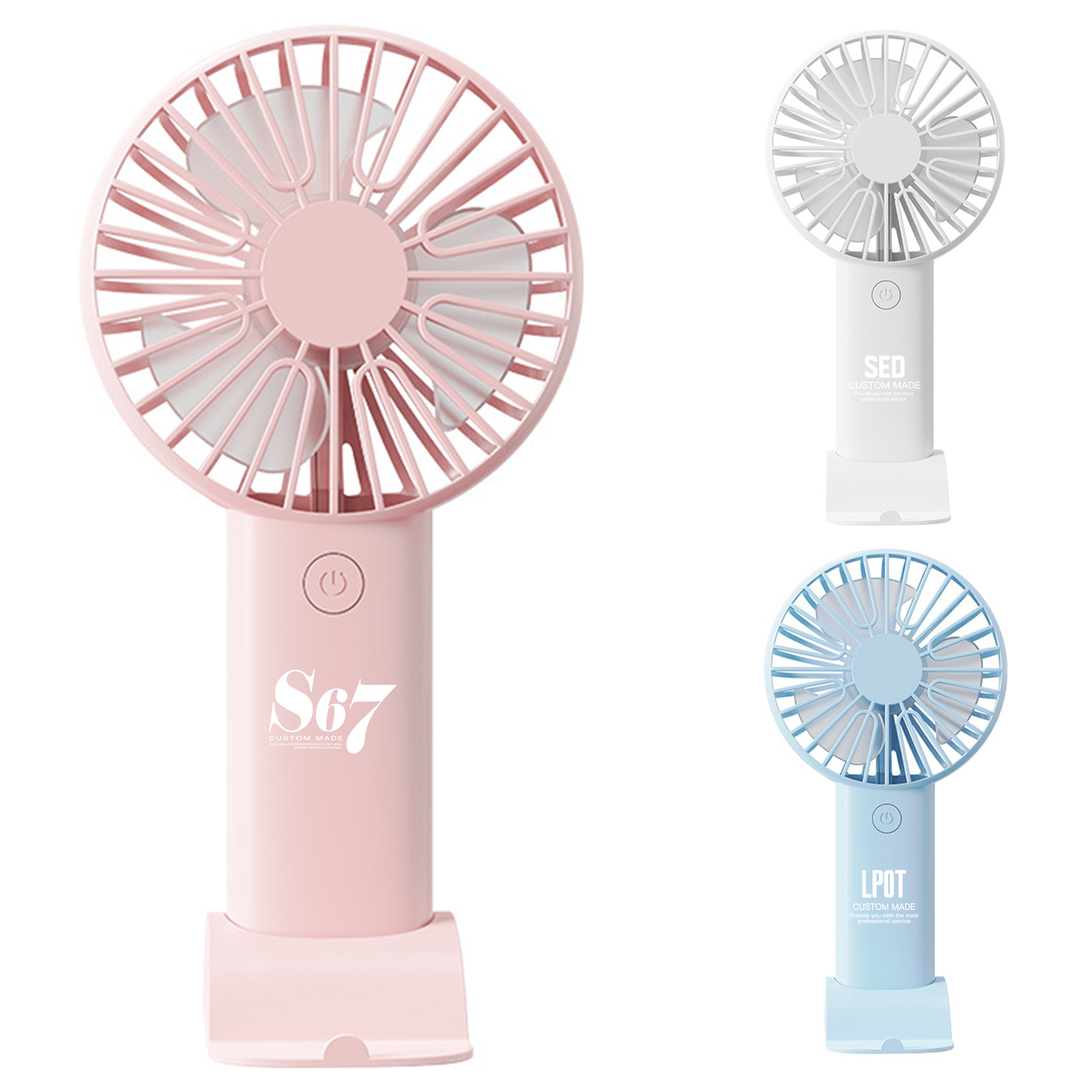 Rechargeable Handheld Fan With Stand