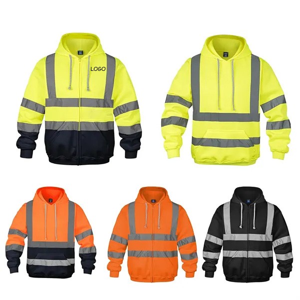 High-Vis Reflective Hooded Sweatshirt