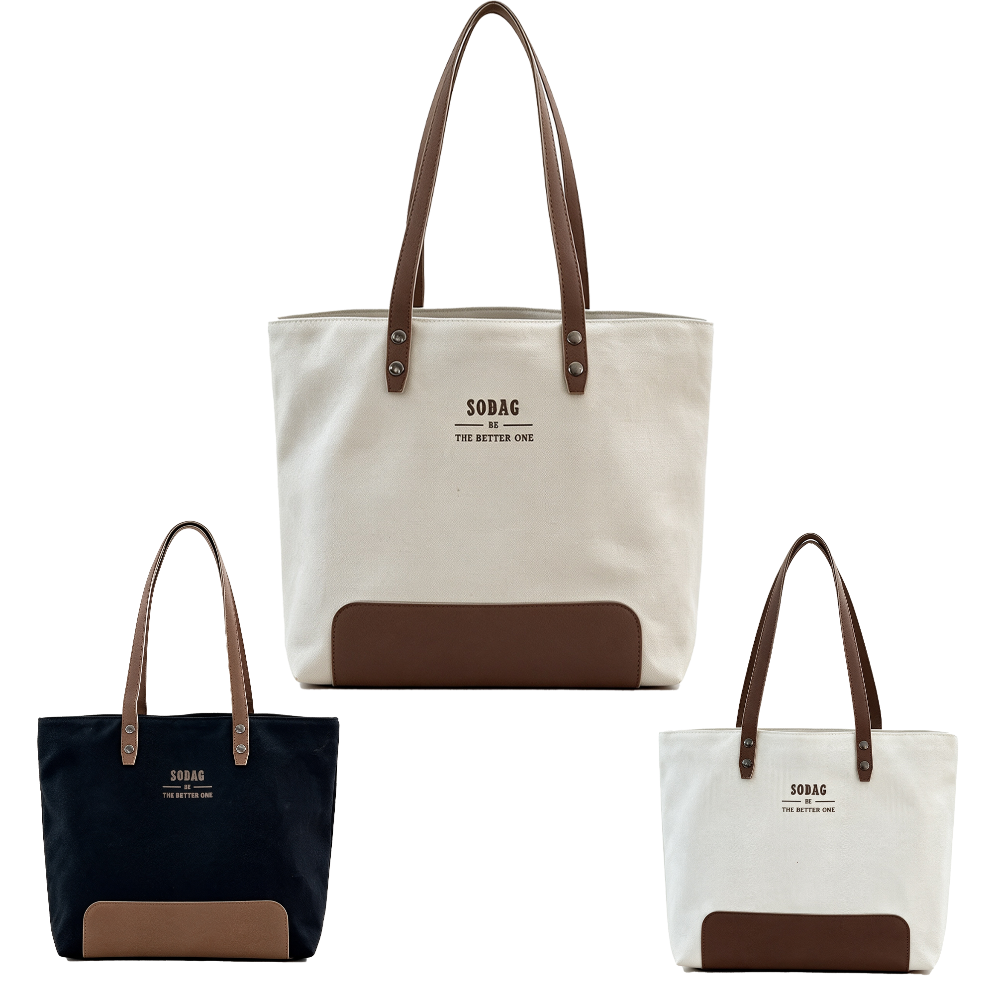 Large Capacity Travel Canvas Tote Bag, custom tote bag with logo imprint 2