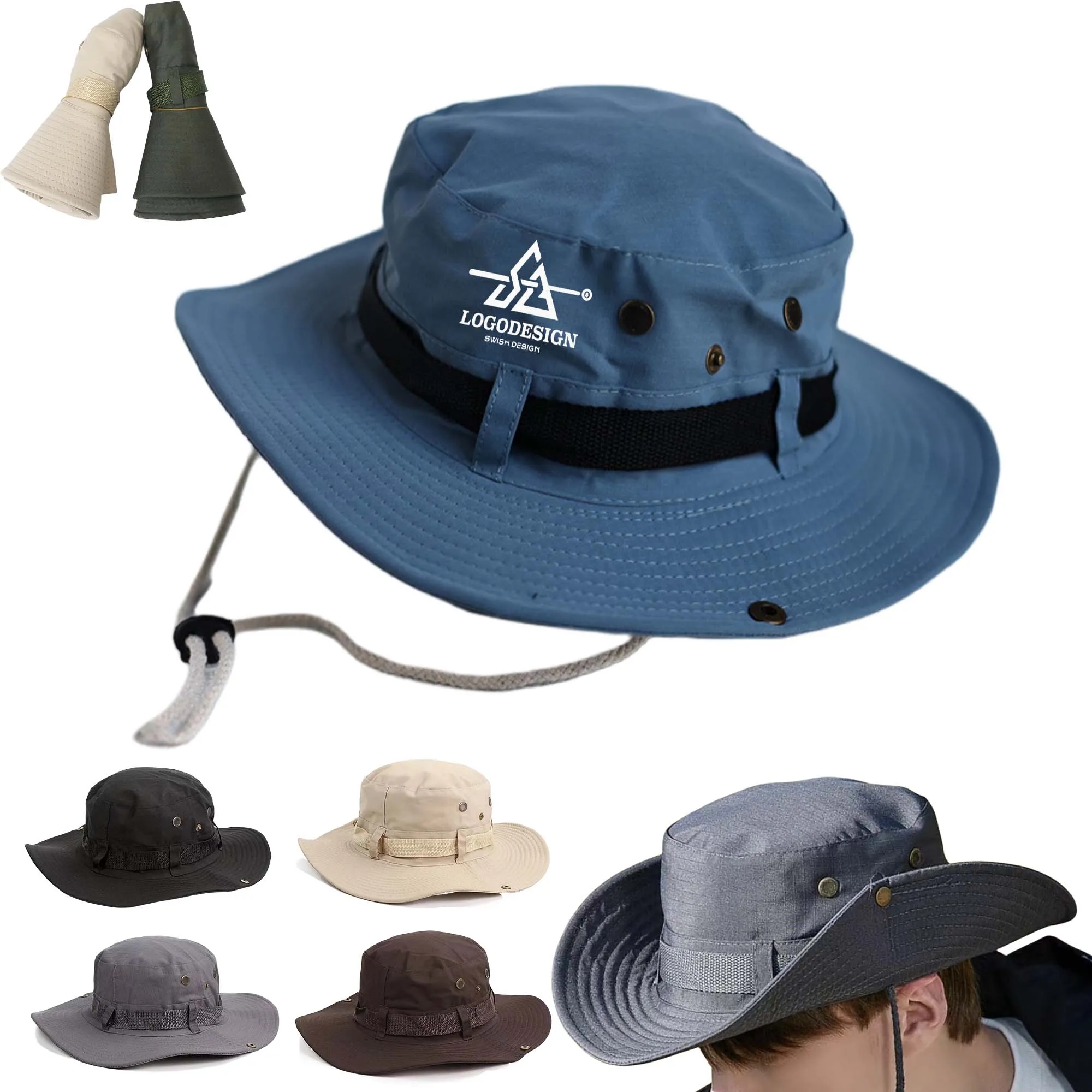 Exploration Bucket Wide Brim Hat