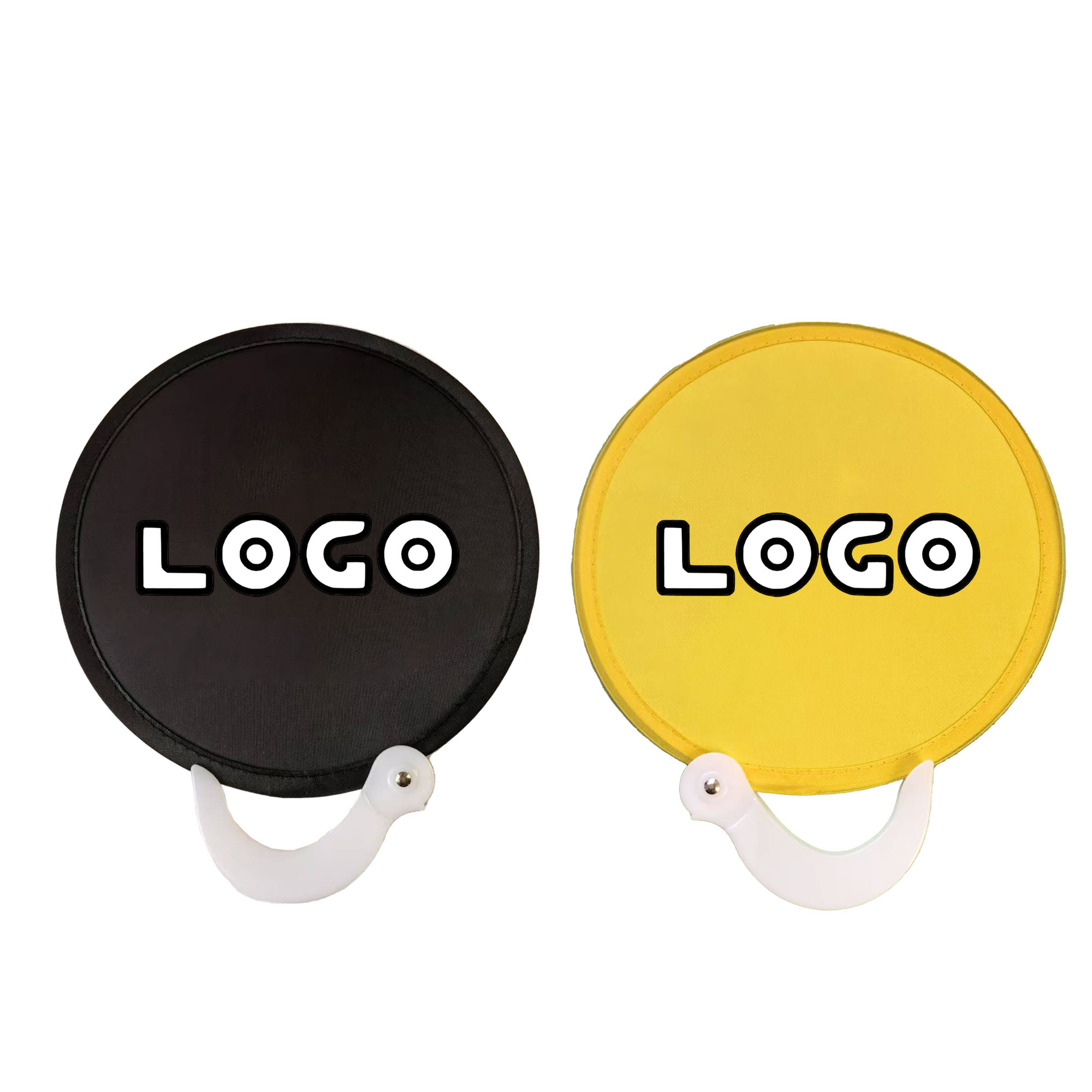 Pop-Up Folding Nylon Disc Fan with Handle