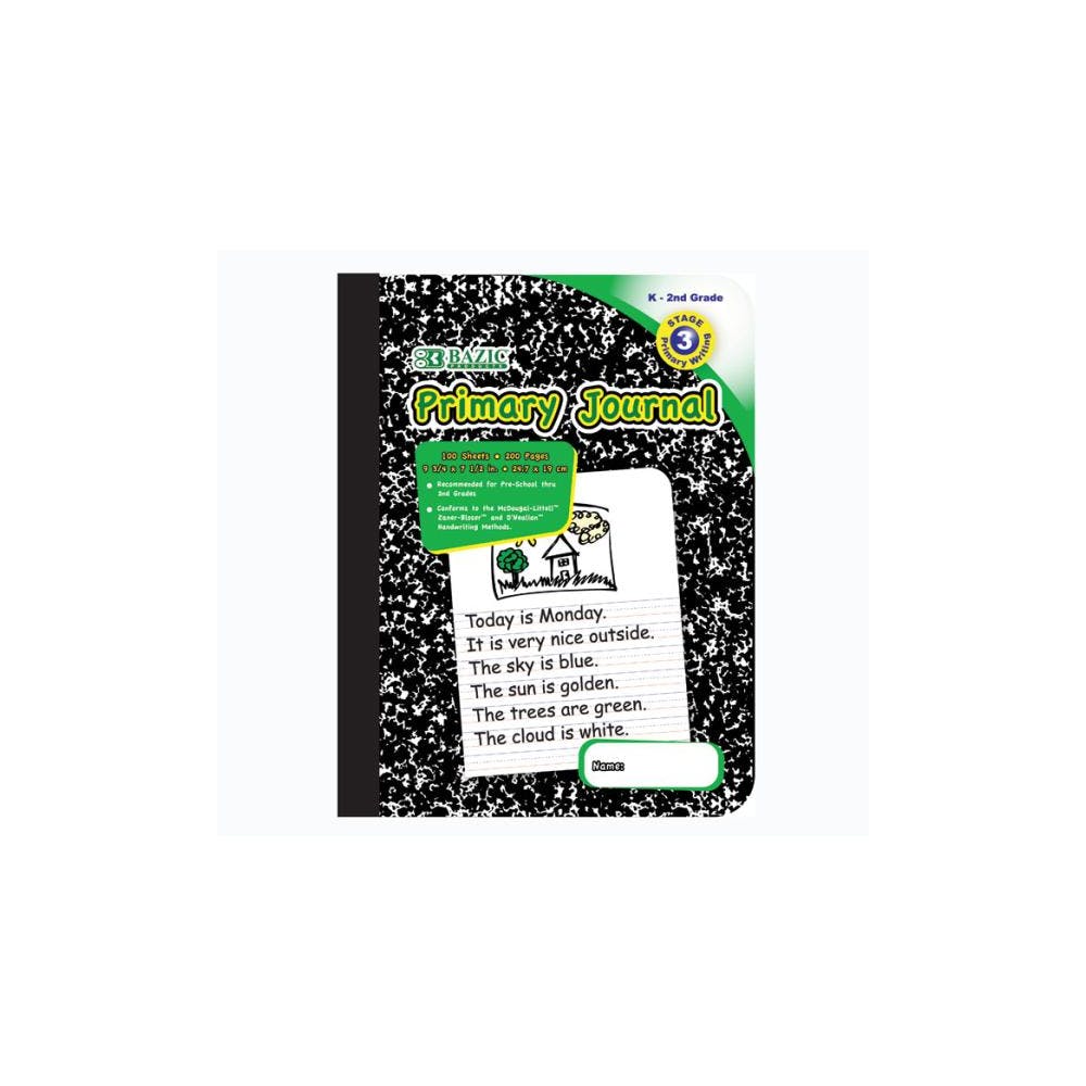 Primary Journal Marbled Composition Book - 100 Sheets 2 Colors 1