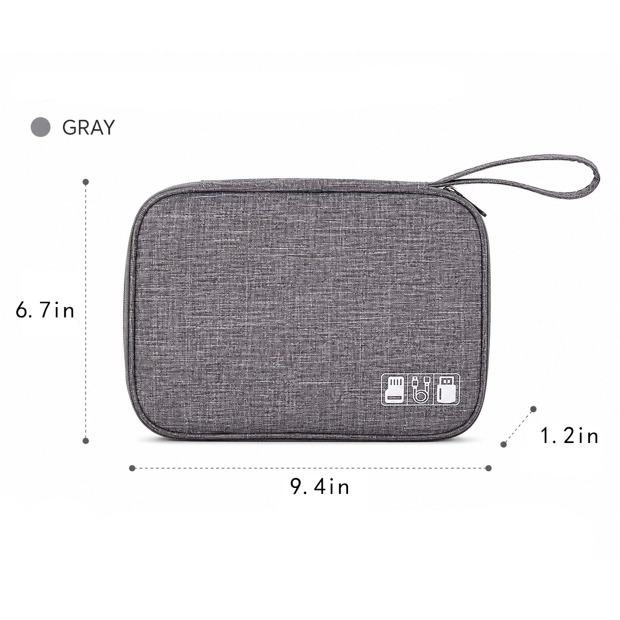 Portable Travel Electronics Organizer Cas 3