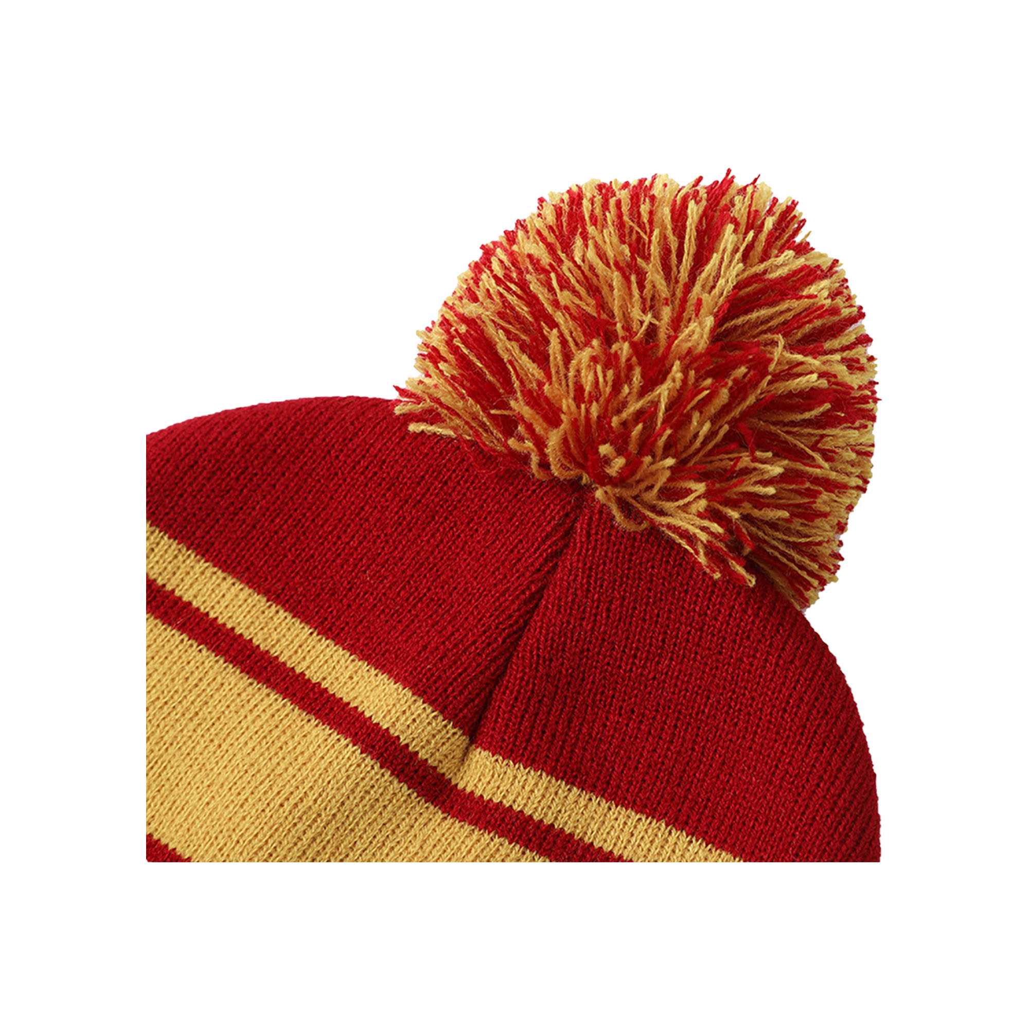 Jacquard-Knit Turn-Up Hat with Pom-Pom 10