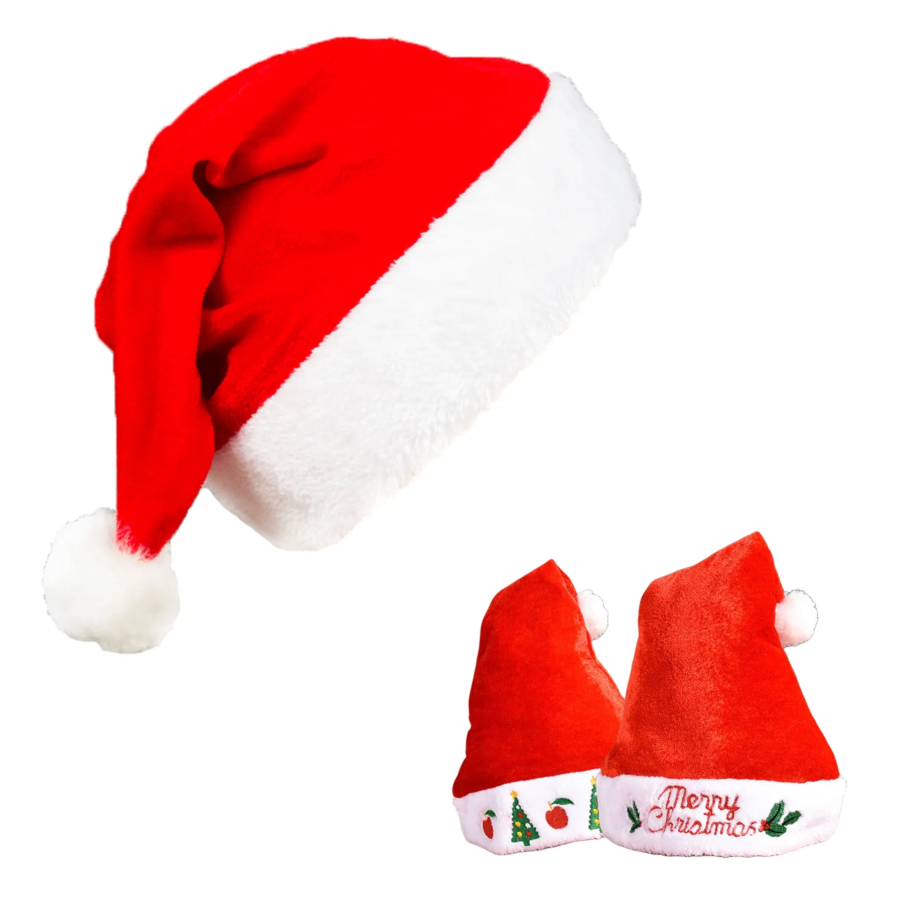 Plush Santa Cap Christmas Hat 3