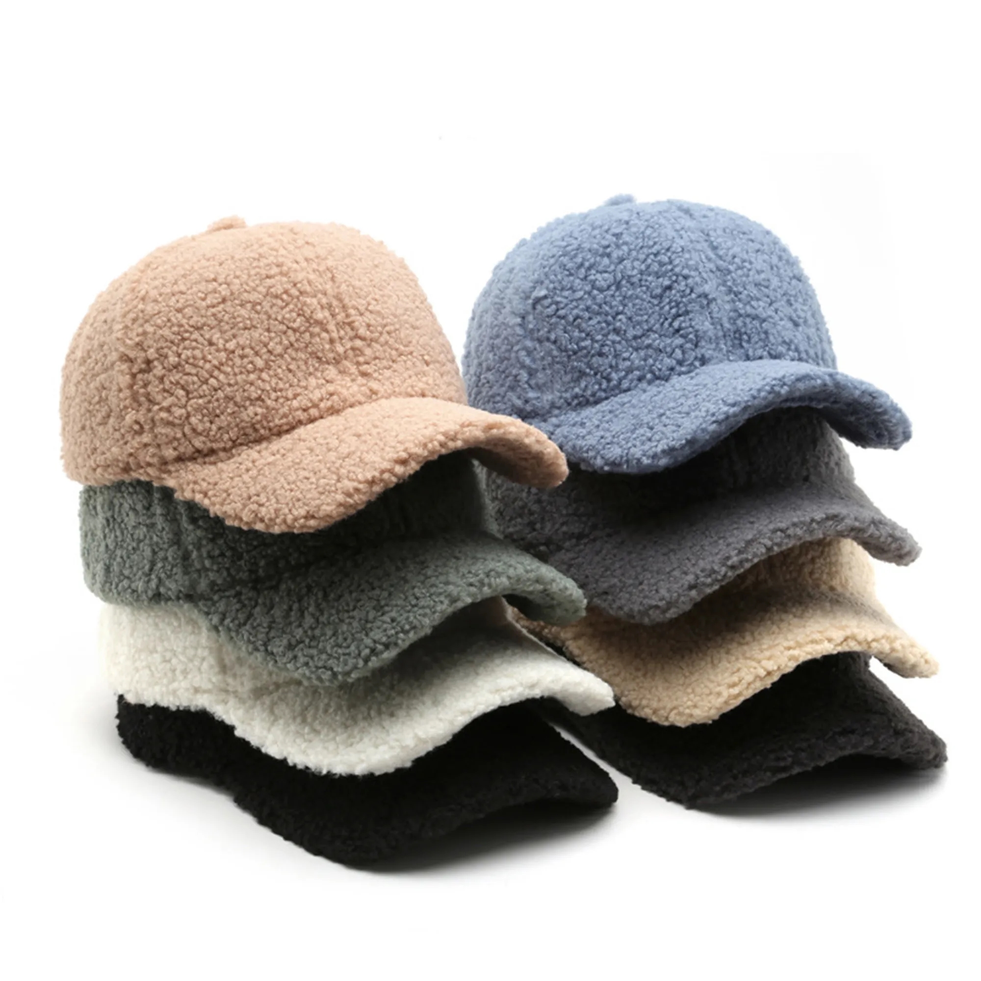 Lamb Wool Baseball Cap 6