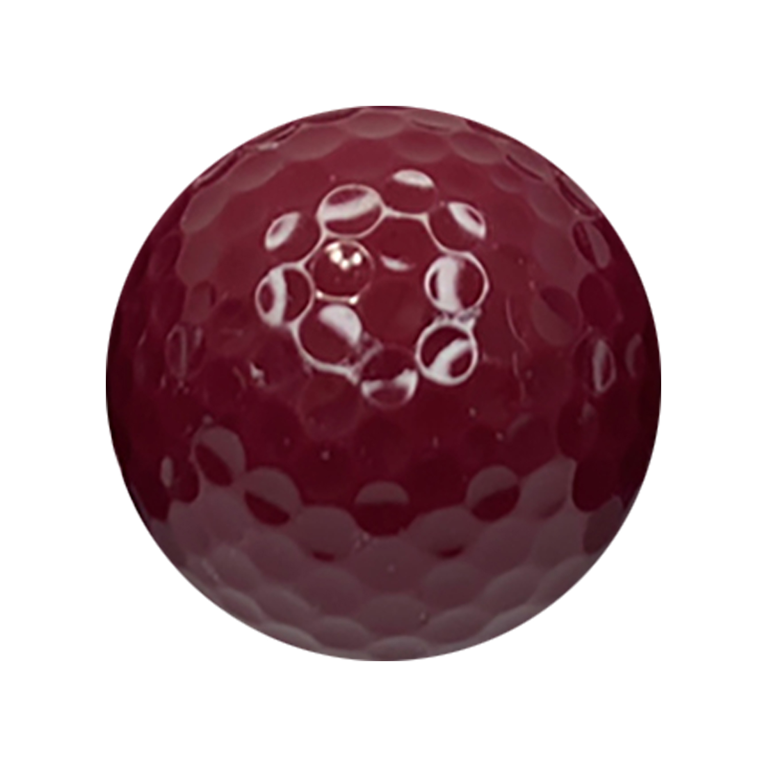 Burgundy Color Golf Balls 3