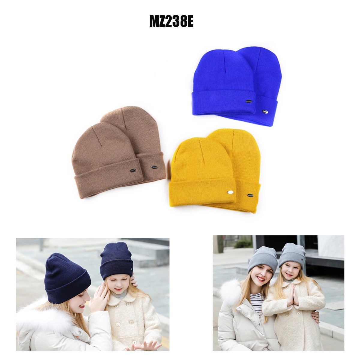 Women And Girls Winter Knitted Beanie Hat