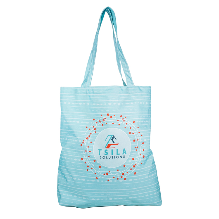 Large Tall Gusset Tote (18"H x 16"W x 6"D), custom tote bag with logo imprint 3