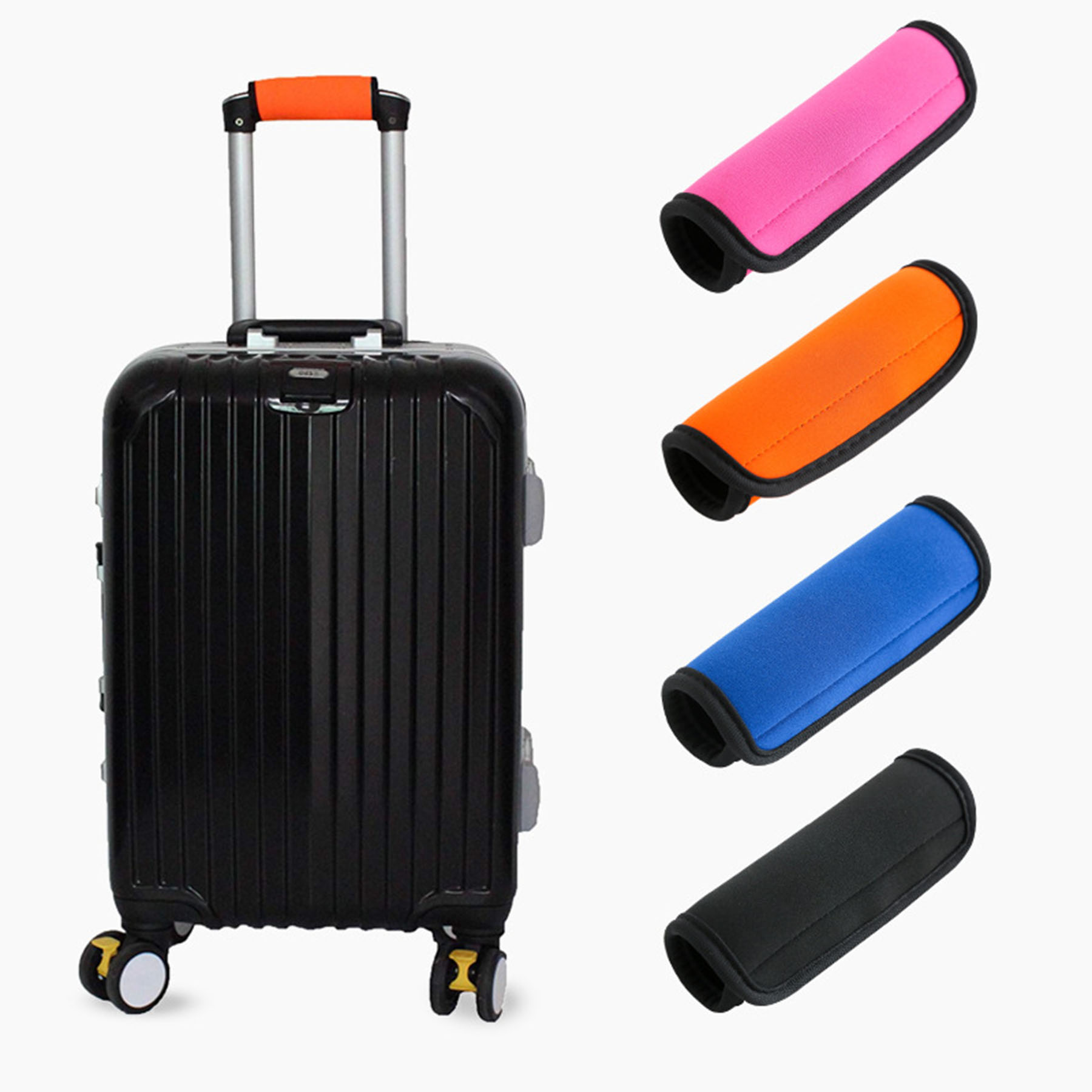 Neoprene Ergonomic Handle Wraps For Luggage With Easy-Spot Colors 10