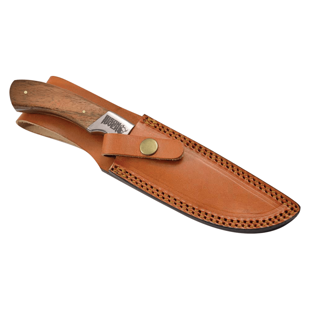 Bison River 9.5" Fixed Blade Wood Knife 4